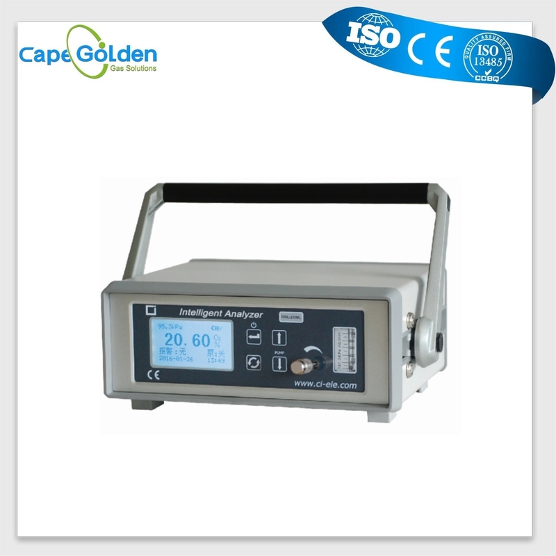 Gnl-2100L LCD de Analysatorhoog gehalte van de het Scherm Draagbaar Zuurstof