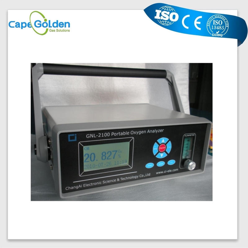 Gnl-2100L LCD de Analysatorhoog gehalte van de het Scherm Draagbaar Zuurstof