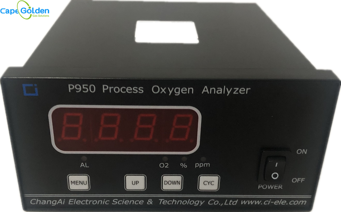 P950 van het de Zuurstofgas van de Proceszuiverheid van de de Analysatorzuurstof de Zuiverheidsmeetapparaat 80%RH